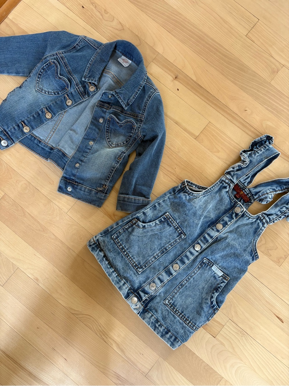 7 For All Mankind Girls Denim dress and jacket